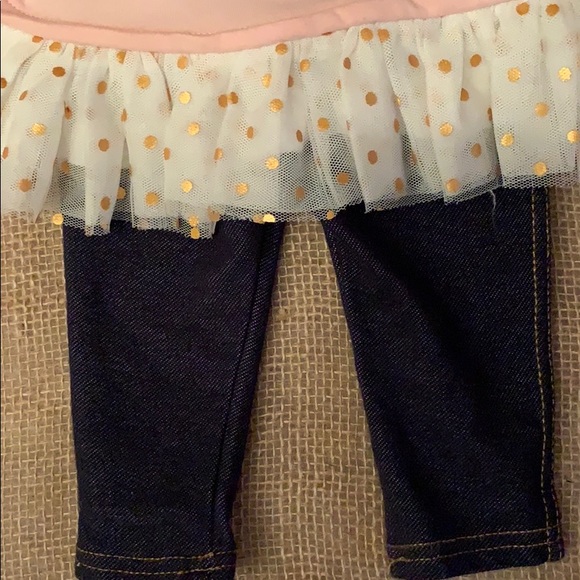2pc denim and pink outfit - Picture 3 of 7